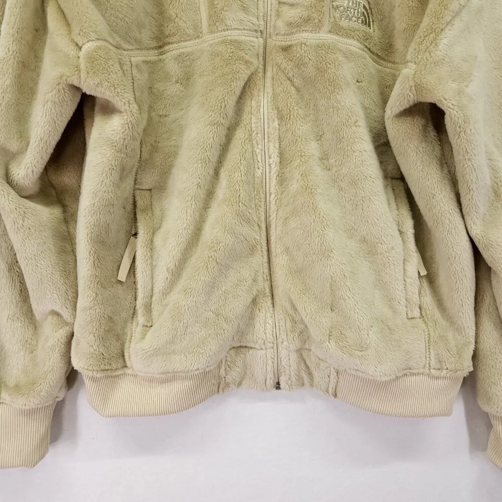 The North Face Osito Lux Jacket Women's Medium Beige Long Sleeve Full Zip - Picture 5 of 15